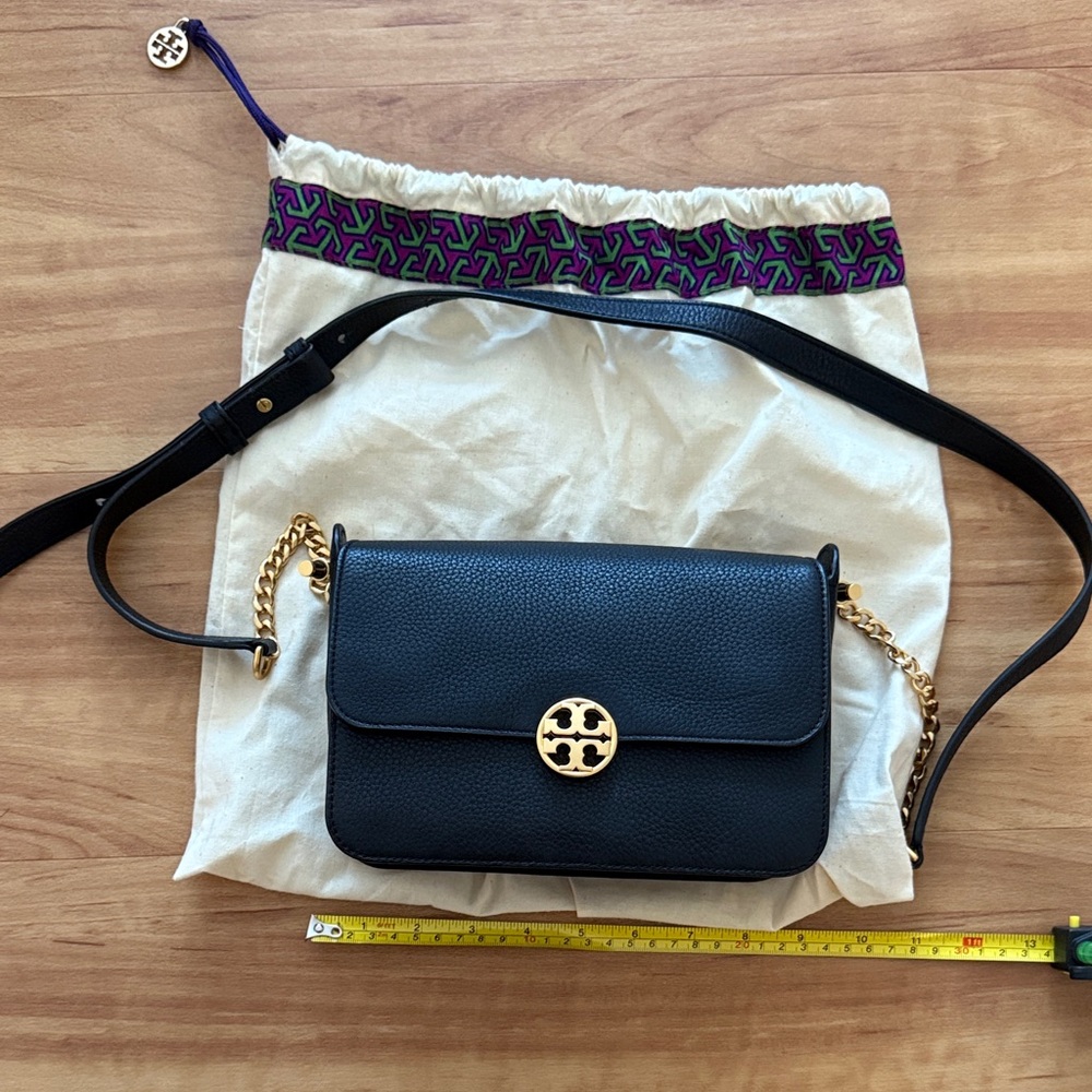 Brand New without Tags Tory Burch Black Leather Crossbody Bag